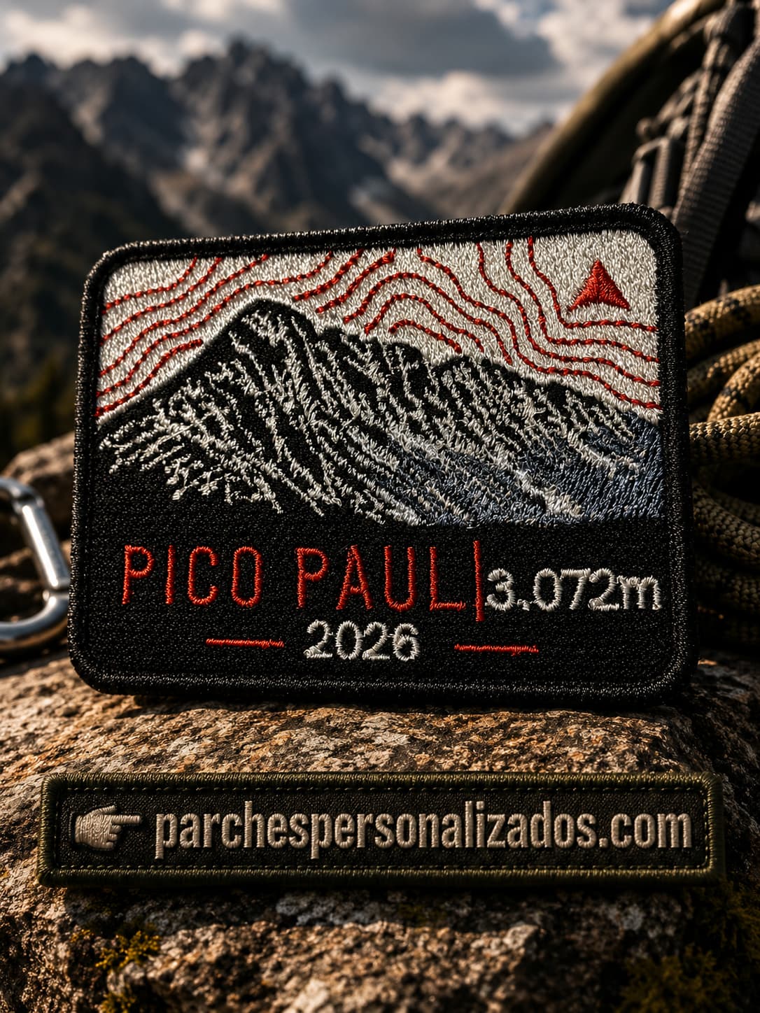 Parches bordados Pico Paul para eventos