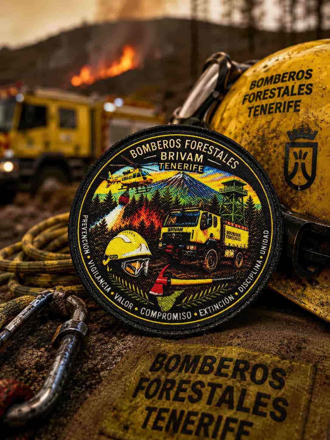 Parches personalizados para bomberos